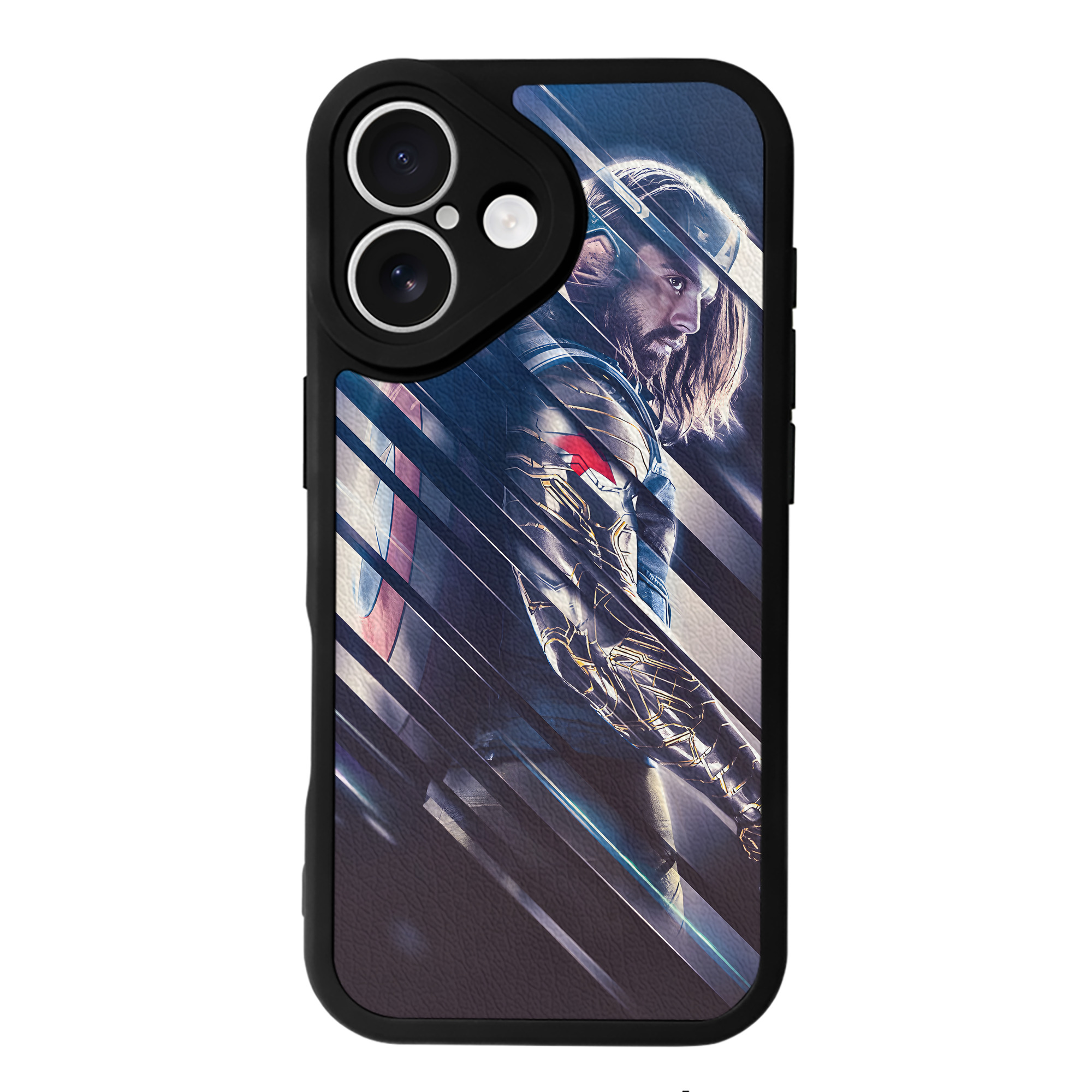 （画像用） アベンジャーズ The Avengers 【iPhone 16シリーズ対応】シリコンスマホケース（レザー調） 材質：シリコン